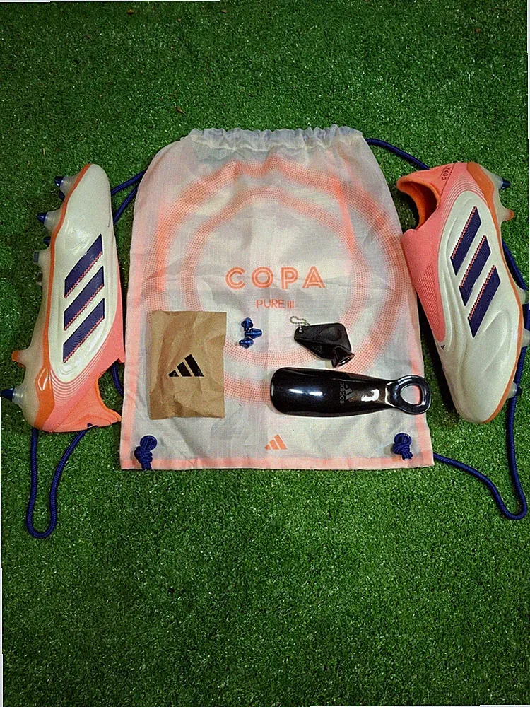 Adidas Copa Pure 3 Elite SG Soccer / Football Cleats Off White Coral Size 9 New