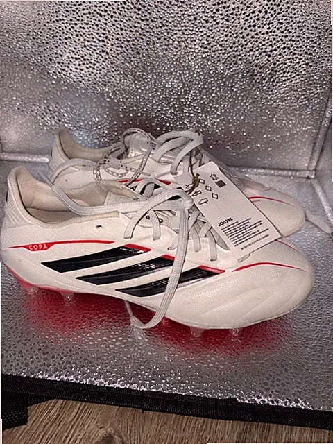 Adidas Copa Pure 4 Elite FG Cleats ‘Zero Metalic Black Red’ JQ0396 Men’s Size 4