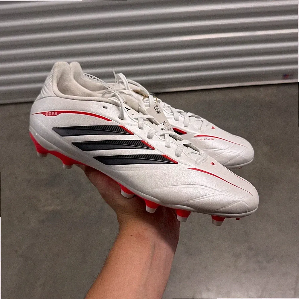 Adidas Copa Pure.4 Firm Ground Soccer Cleats White/Red/Black Size 7.5 Mens