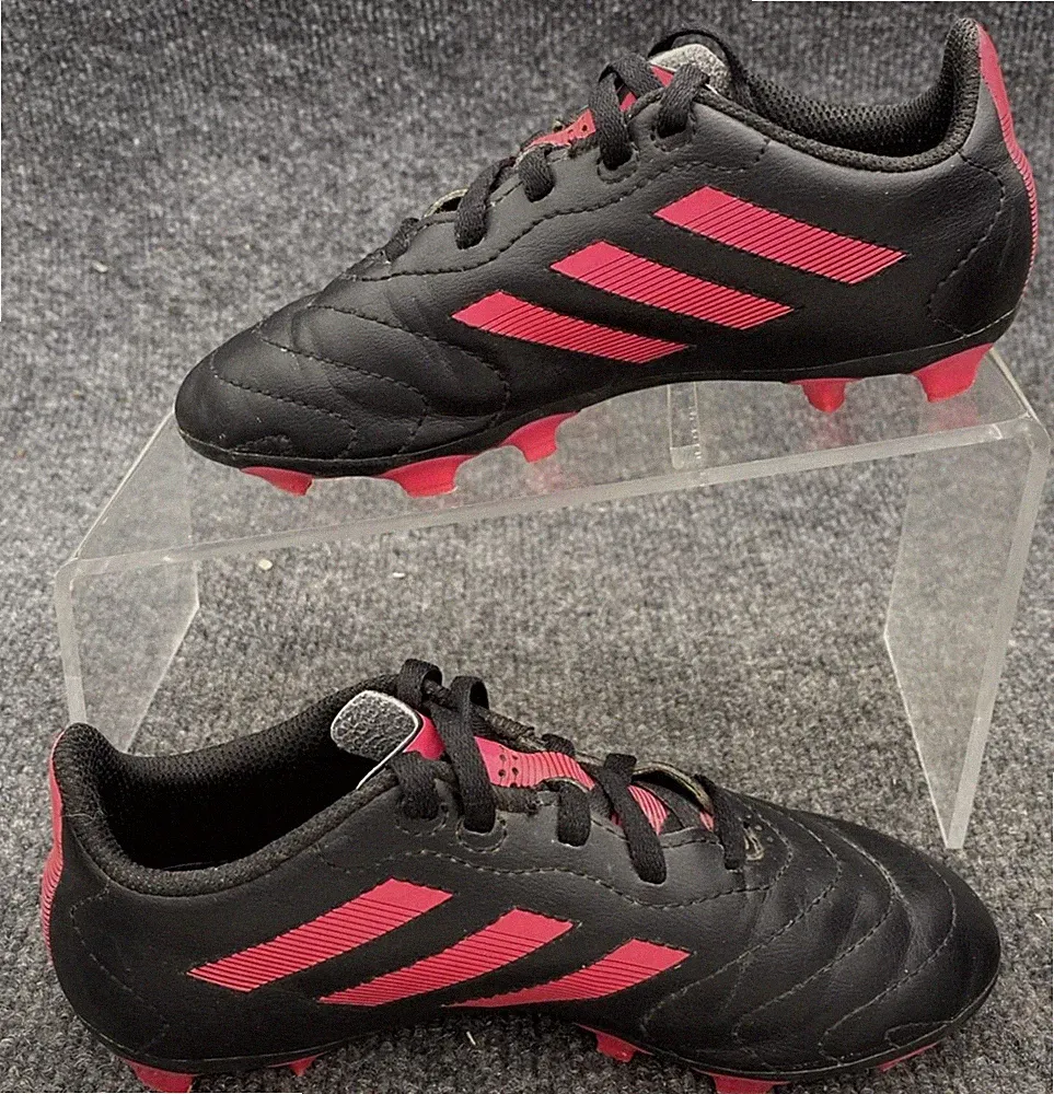 adidas Copa Pure.4 FxG Kids Soccer Cleats Size 13K Black Pink Cleats GX6907