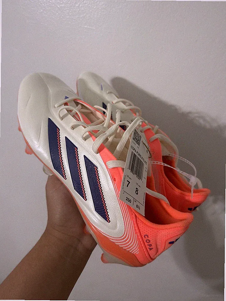adidas Copa Pure Elite Soccer Cleats White US Size 8 Medium (B, M)
