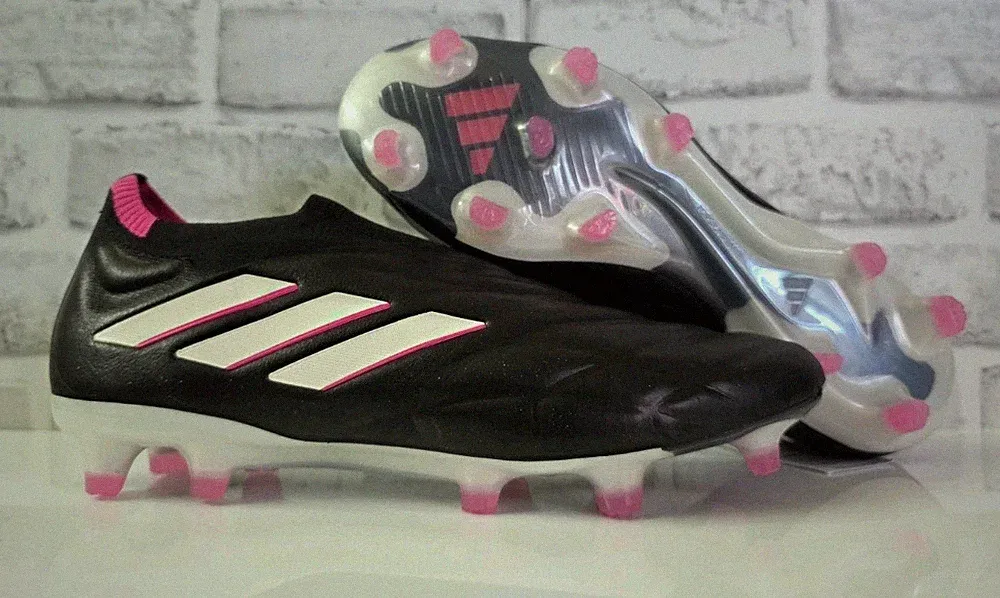 adidas Copa Pure+ FG Black/Metallic/Pink HQ8895 MENS SIZE 7.5 Soccer Cleats