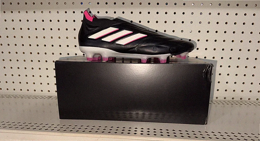 Adidas Copa Pure+ FG Mens Leather Laceless Soccer Cleats Size 11 Black HQ8895