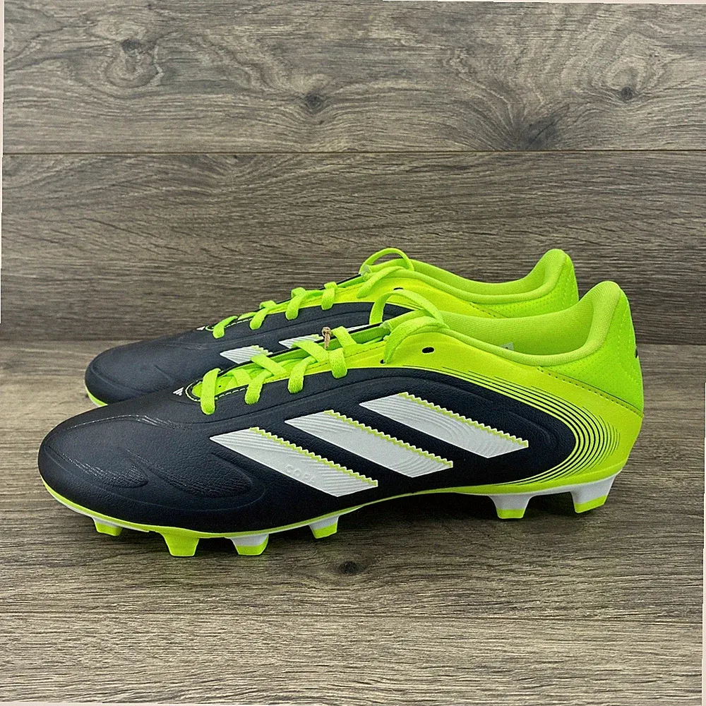 Adidas Copa Pure III Club Mens Soccer Cleats Navy Neon Yellow IE7504 Size 9.5