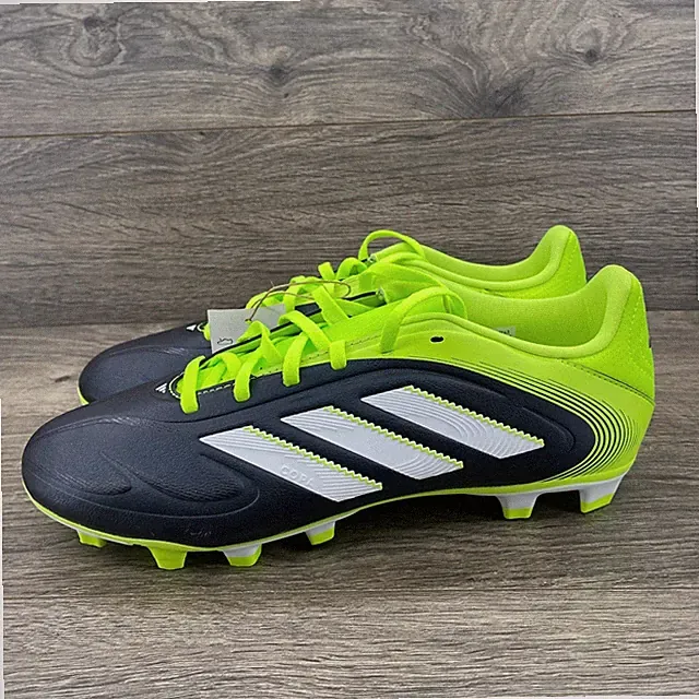 Adidas Copa Pure III Club Mens Soccer Cleats Navy Neon Yellow JR2896 Size 8.5