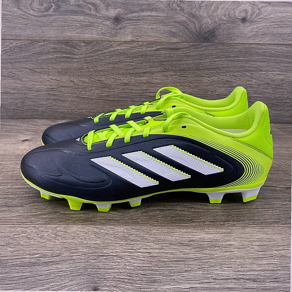 Adidas Copa Pure III Club Mens Soccer Cleats Navy Neon Yellow JR2896 Size 9 NEW