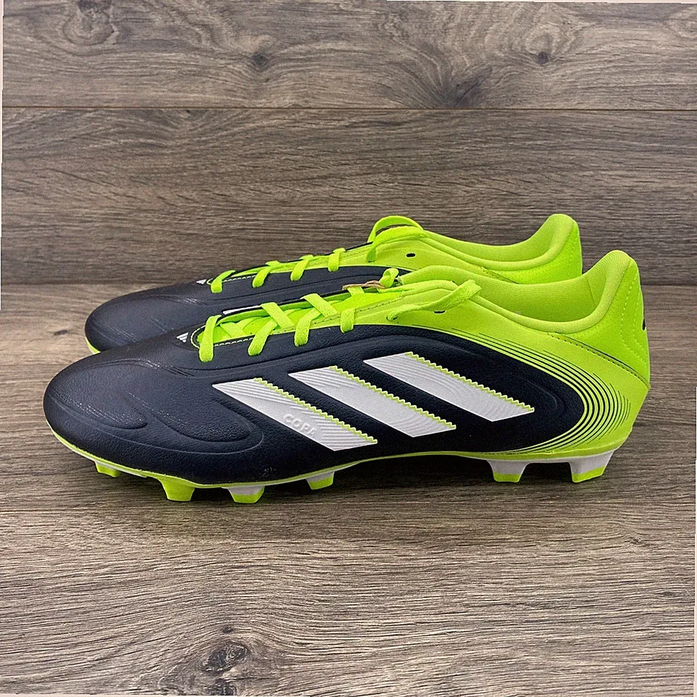Adidas Copa Pure III Club Soccer Cleats Navy Solar Yellow Mens 11.5 IE7503 FG