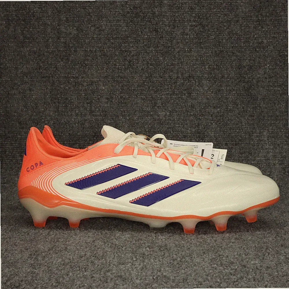 Adidas Copa Pure III Elite FG Shoes Mens Size 12 White Orange Soccer Cleats