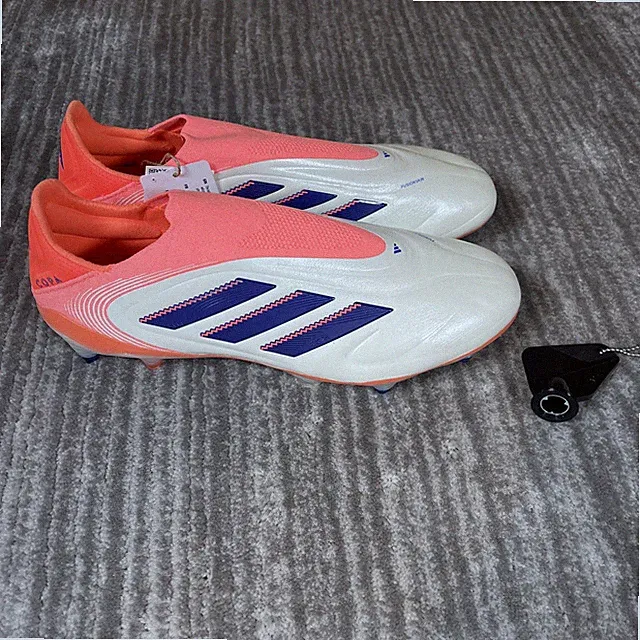 Adidas Copa Pure III Elite Shoes Mens Size 8.5 White Laceless Soccer Cleats