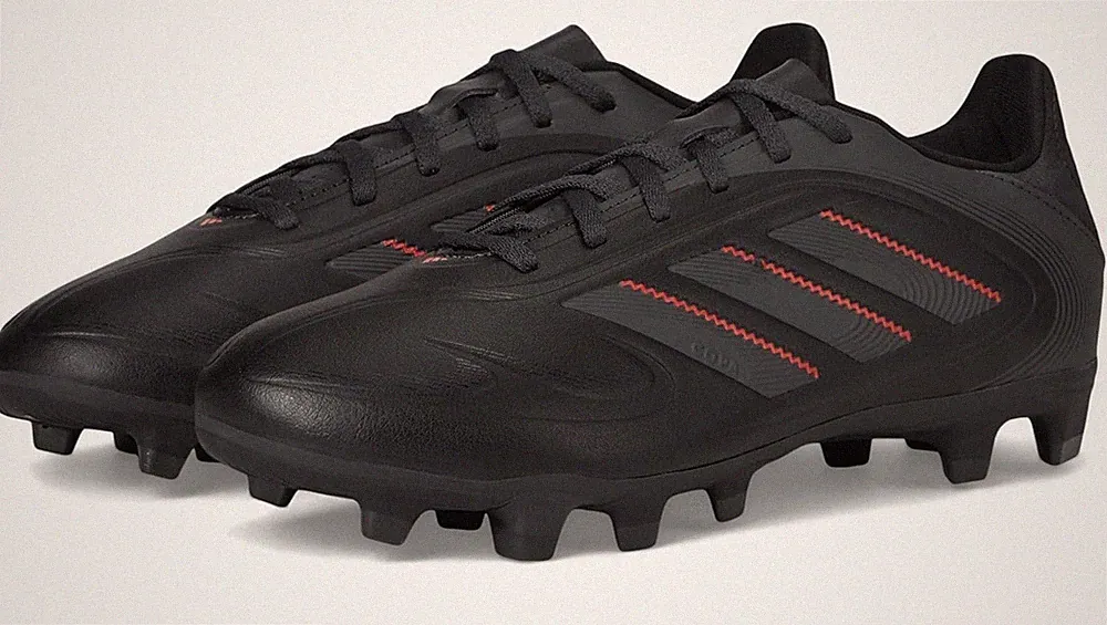 adidas Copa Pure III Men's Soccer Cleats Black/Red Multi-Ground Rubber Outsole