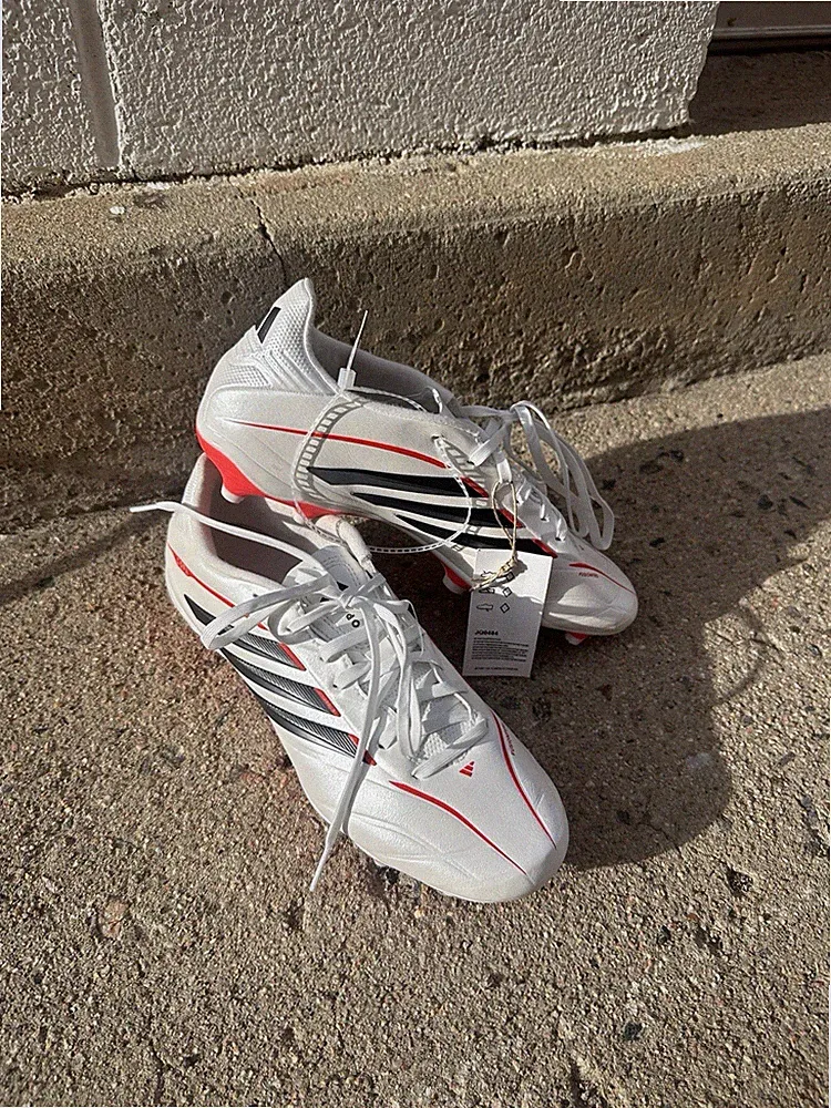 Adidas Copa Pure IV 4 League FG AG Mens Soccer Cleats, White Red, Size 7