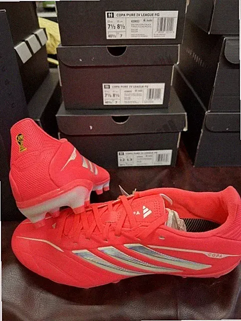 Adidas Copa Pure IV League FG Soccer Cleats Pink World Cup Edition