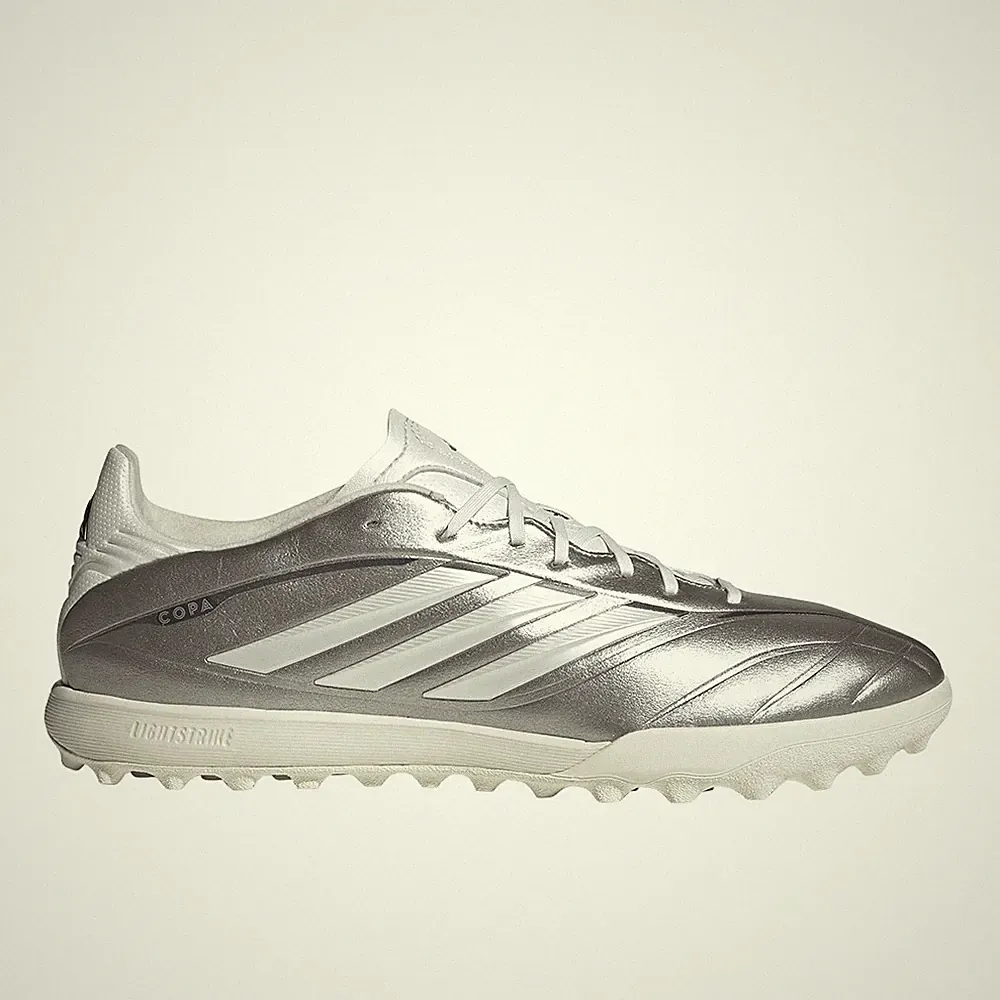 adidas Copa Pure Iv League Turf Soccer Cleats Mens Silver Sneakers Athletic Shoe