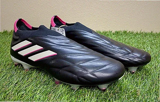 Adidas Copa Pure+ SG Black Pink Soccer Cleats HQ8881 Men's Size 8 / Women's 9