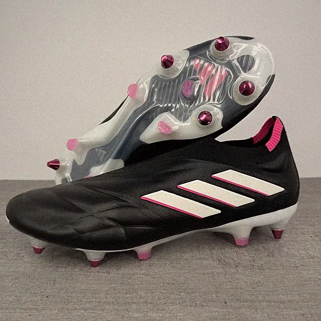 Adidas Copa Pure+ SG Soccer Cleats Black/Pink/White HQ8881 Men's Size 10.5
