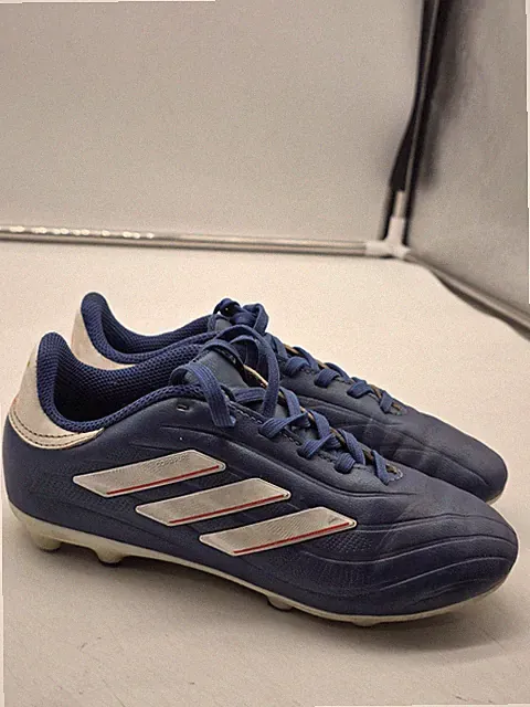 Adidas Copa Pure Soccer Shoes Youth Size 1 Blue White Firm Ground Cleats IE4905