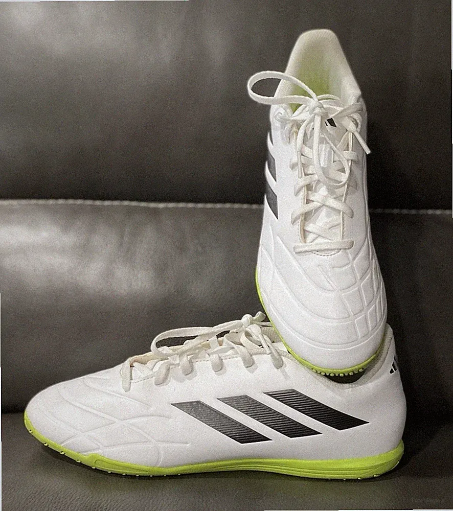 Adidas Copa Pure4 White Green Indoor Soccer Cleats Shoes GZ2537 Men Size 11.5