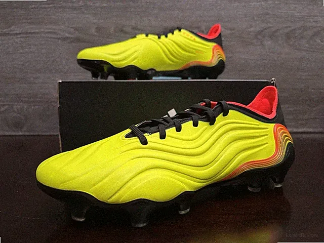 adidas Copa Sense.1 FG Solar Yellow Red Soccer Cleats Men's Size 10 GW3604 NWB!