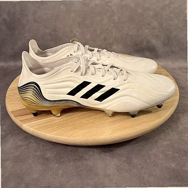 Adidas Copa Sense.1 SG Soccer Cleats Men 7.5 Women 8.5 White Gold Black HP7841