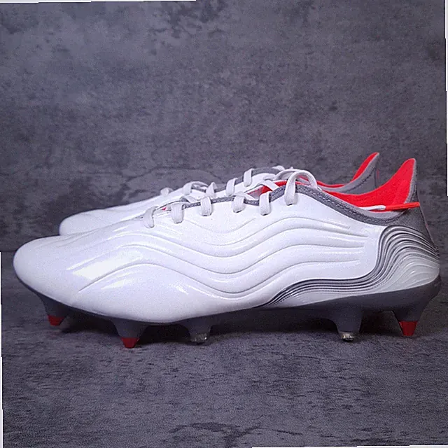 ADIDAS Copa Sense.1 SG Soccer Cleats Mens 8.5 Womens 9.5 White Grey Crimson Red