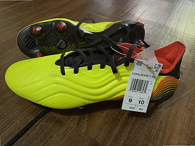 Adidas Copa Sense.1 SG Soft Ground Mens Soccer Cleats Yellow Size 9 GY8935