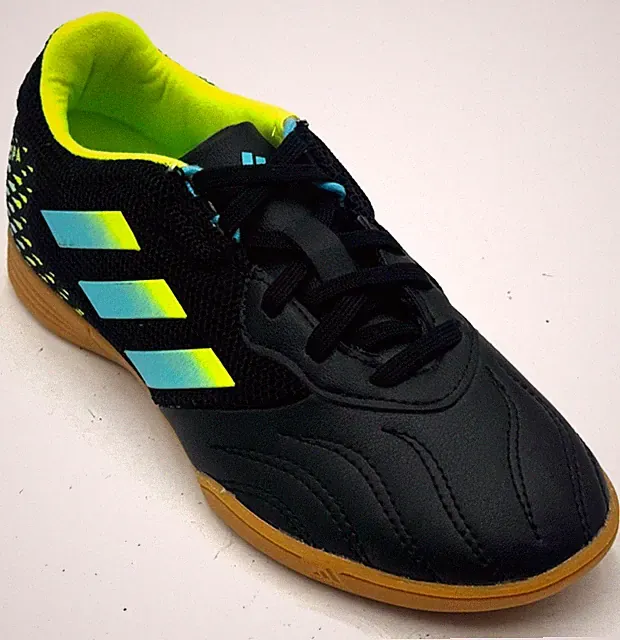 Adidas Copa Sense.3 Kids Soccer Cleats Size 3 Black Bright Cyan Sneakers