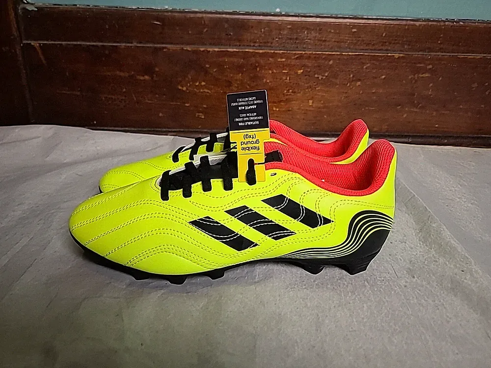 Adidas Copa Sense.4 FxG Flexible Ground Yellow Soccer Cleats GW3581 Men's Size 6