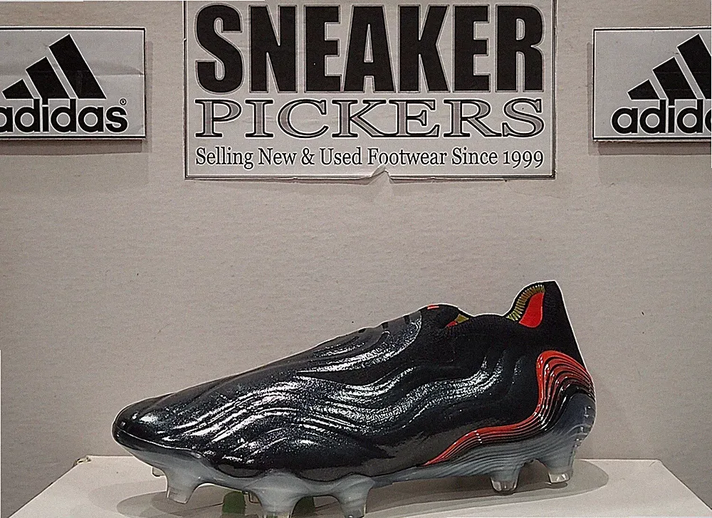 Adidas Copa Sense+ FG Soccer Cleats - GW3608 - Black / Red - Mens 7 / Womens 8.5