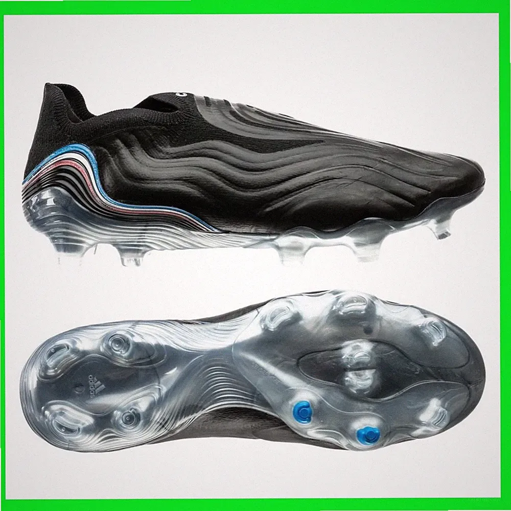 Adidas Copa Sense + FG Soccer Football Cleats Black Blue GW4941 Mens Size 7
