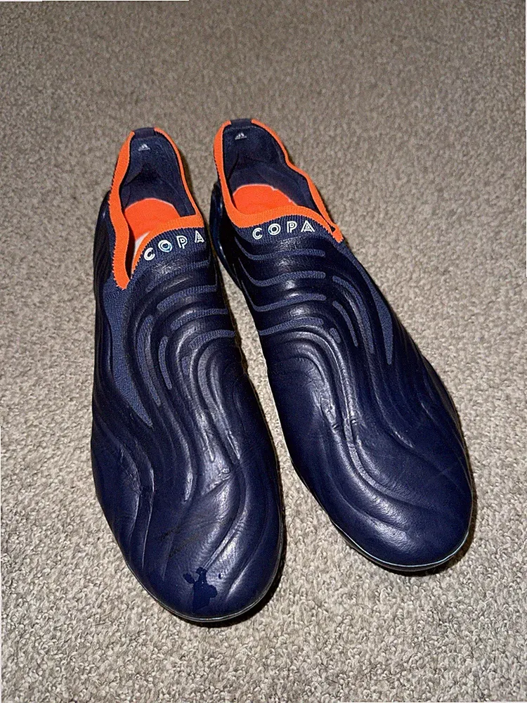 Adidas Copa Sense+ SG Elite Blue Orange Soccer Cleats GW4935 Mens Size 8 New
