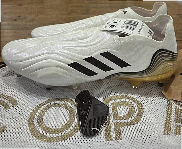 Adidas Copa Sense+ SG Soccer Cleats White Black Gold Men's 11 HP7840