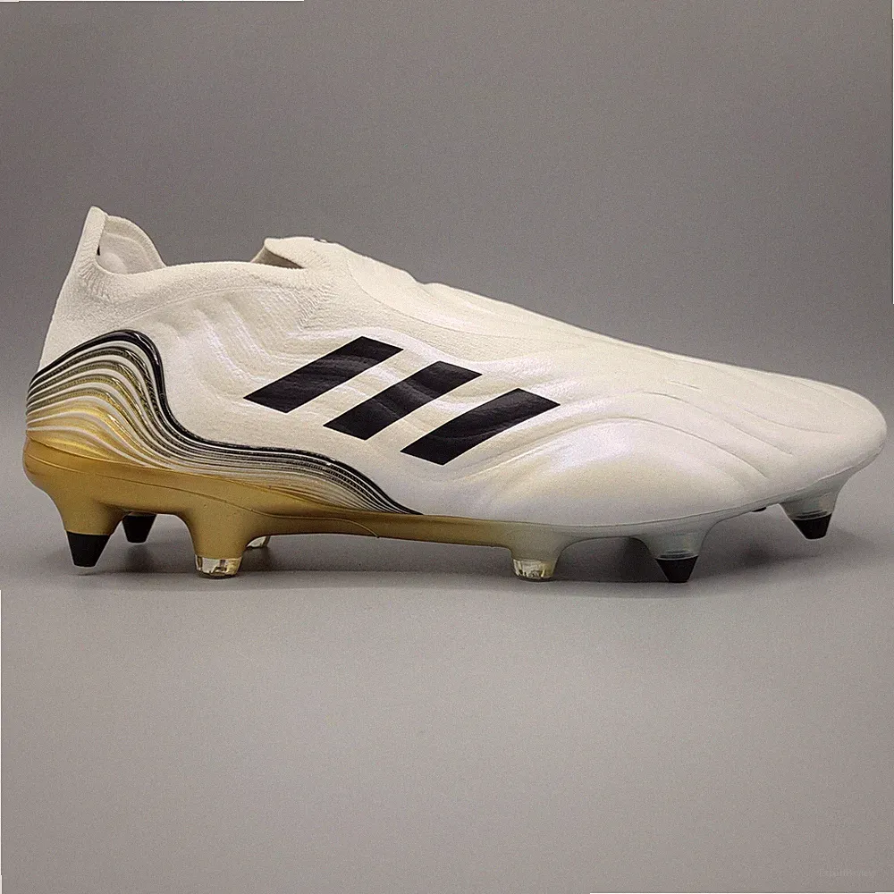 Adidas Copa Sense SG Soft Ground Cleats White Pearl Gold HP7840 Men's Size 10