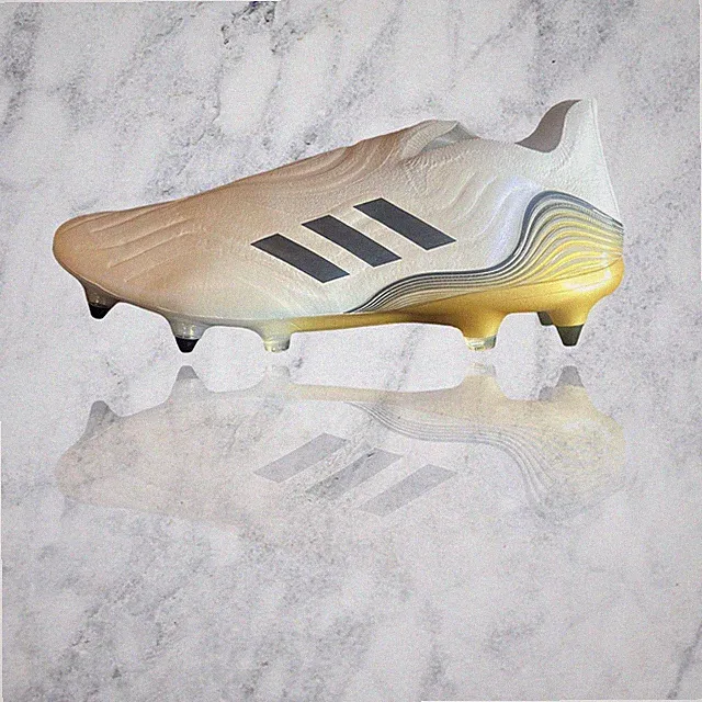 Adidas Copa Sense SG Soft Ground Cleats White Pearl Gold Mens Size 11 - HP7840