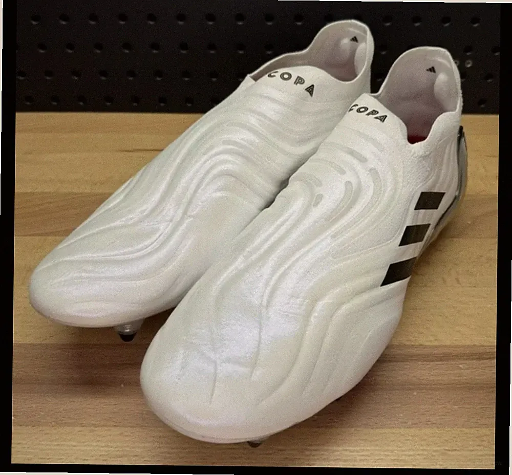 Adidas Copa Sense SG Soft Ground Cleats White Pearl Gold Mens Size 9 HP7840