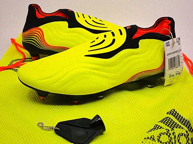 Adidas Copa Sense+ SG Soft Ground Men Soccer Cleats Yellow GZ1358 Size 9.5