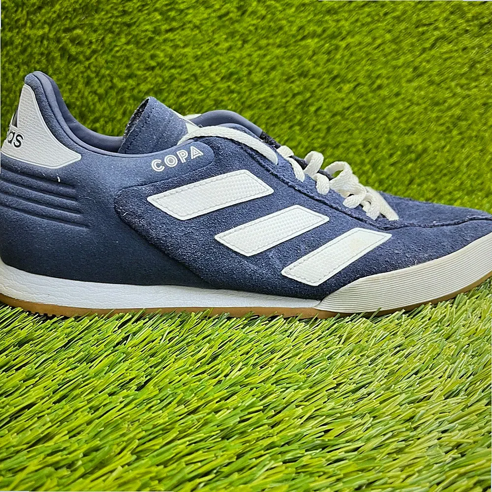 Adidas Copa Super Mens Size 9 Blue White Athletic Indoor Soccer Shoes Sneakers