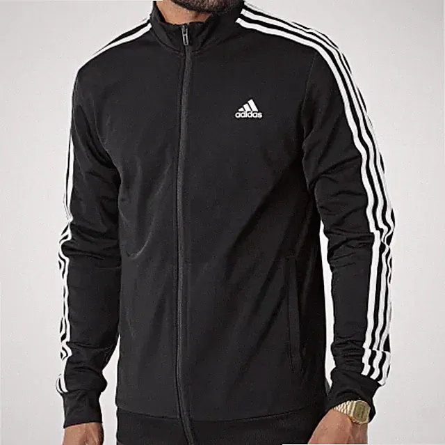 Adidas Essentials Warm Up Tricot 3 Stripes Track Jacket H46099 *RETAIL $55*