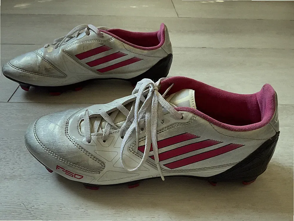 Adidas F10 TRX FG Womens Soccer Cleats Size 9 Pink Silver