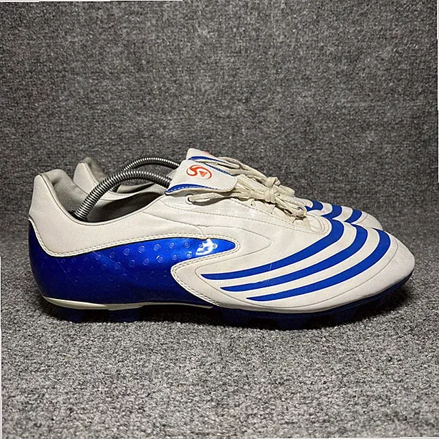 Adidas F10 TRX Soccer Cleats FG Mens 13 White Blue Futbol Vtg 2008