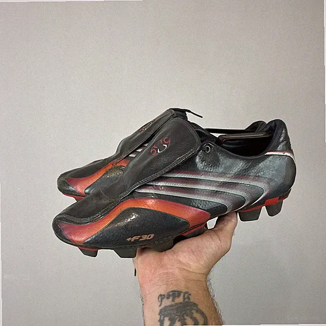 Adidas +F30.6 TRX FG Football Boots 2006 Vintage Soccer Cleats Charcoal Red