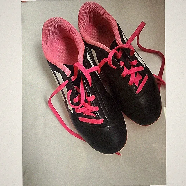 Adidas F5 FG Youth Soccer Cleats Black Pink Blue B25894 Size 3.5 2 Pairs