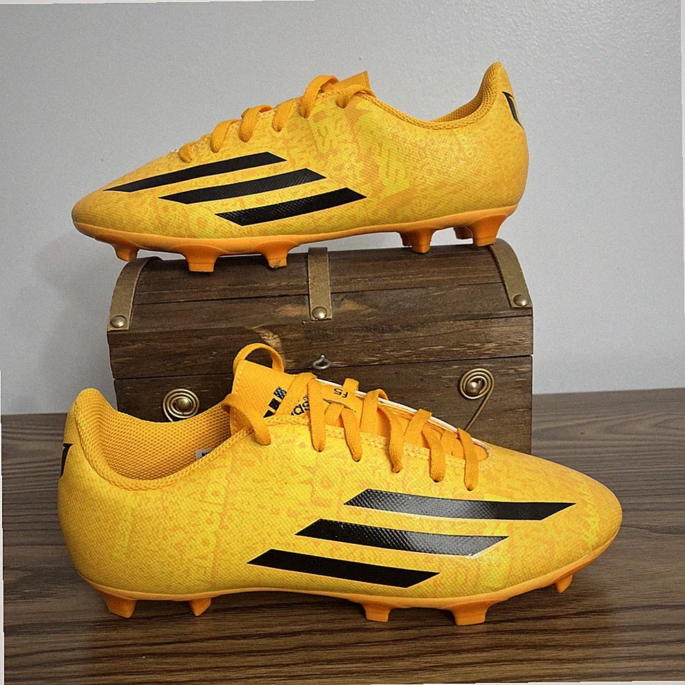 adidas F5 Messi FG Men's Size 6 Women’s 7.5 Soccer Cleats Gold Black M17676