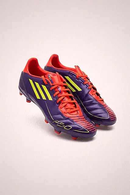 Adidas F50 Adizero FG Soccer Cleats Mens Size 12 Purple Orange Excellent Cond.