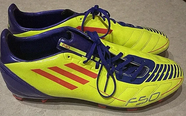 Adidas F50 Adizero FG Synthetic Football Soccer Cleats Yellow Rare Mens US 12