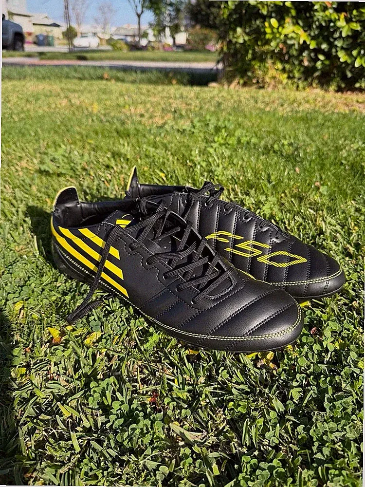 Adidas F50 Adizero Leather Soccer Cleats Black Yellow IH0946 Mens 10