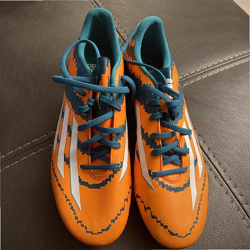 Adidas F50 Adizero Messi 10.1 Size 9.5 Fg Elite Soccer Cleats Orange Green Sale