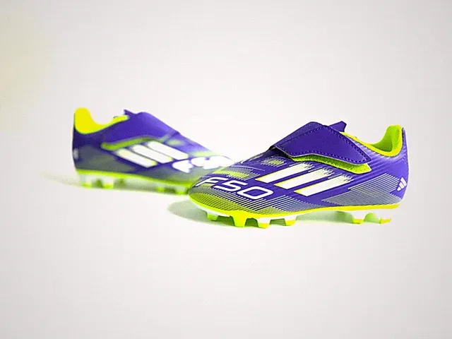 Adidas F50 Club Firm Ground Soccer Cleats Purple Lemon Unisex Size 12K JI0036