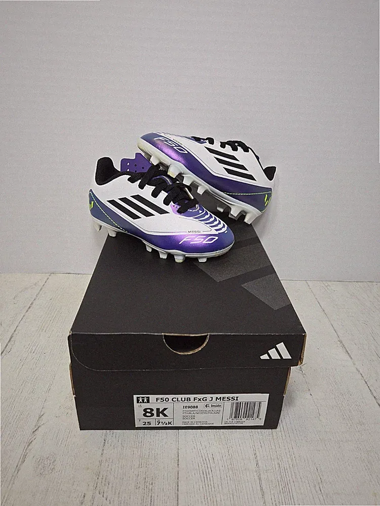Adidas F50 CLUB FxG J MESSI Toddler Soccer Cleats Size 8K
