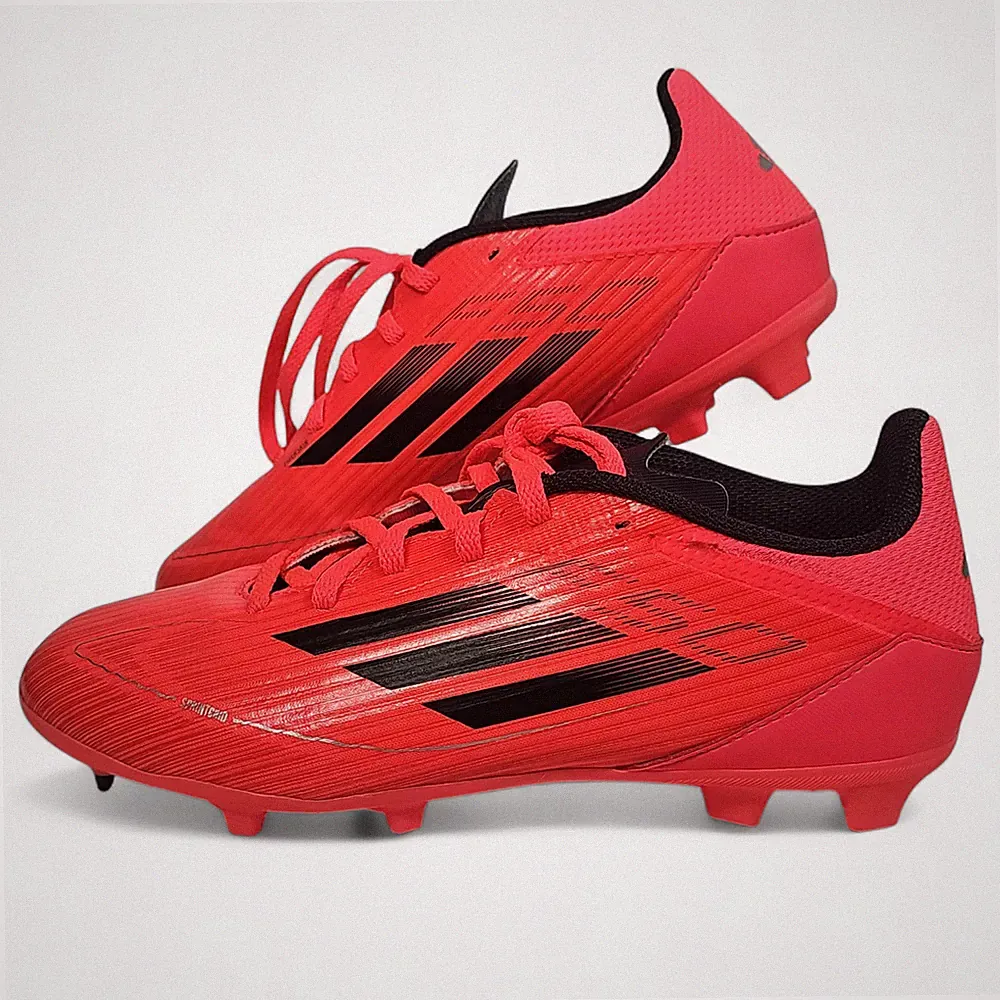 Adidas F50 Club FxG Soccer Cleats Red Black IF1377 Men's Size 5