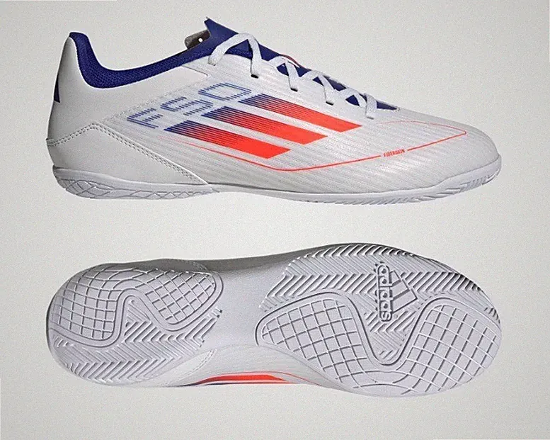 Adidas F50 Club IC Indoor Soccer Shoes Futsal White IF1345 Mens Size 9.5